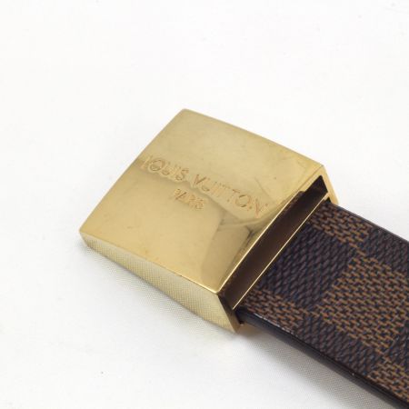  LOUIS VUITTON ルイヴィトン ダミエ ベルト 約84～94cm M6802 ブラウン