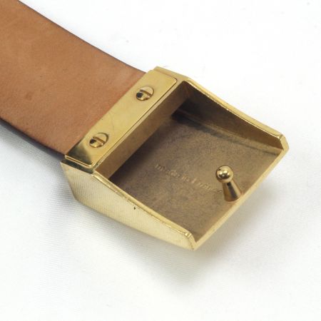  LOUIS VUITTON ルイヴィトン ダミエ ベルト 約84～94cm M6802 ブラウン