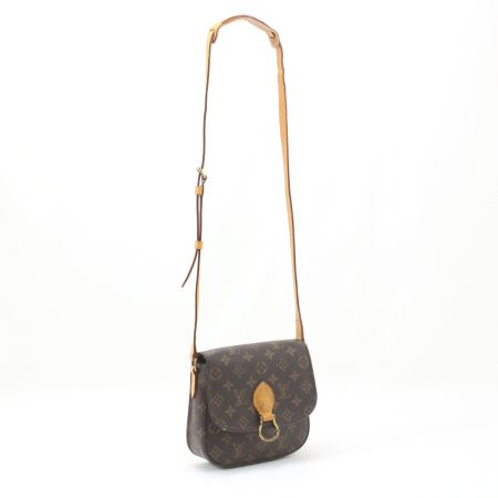  LOUIS VUITTON ルイヴィトン ショルダーバッグモノグラム サン・クルー 中のひだ部分ヒビ割れ有 M51243