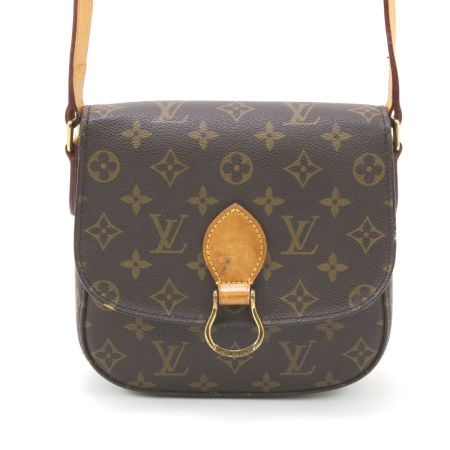  LOUIS VUITTON ルイヴィトン ショルダーバッグモノグラム サン・クルー 中のひだ部分ヒビ割れ有 M51243