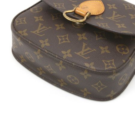  LOUIS VUITTON ルイヴィトン ショルダーバッグモノグラム サン・クルー 中のひだ部分ヒビ割れ有 M51243