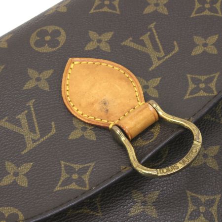  LOUIS VUITTON ルイヴィトン ショルダーバッグモノグラム サン・クルー 中のひだ部分ヒビ割れ有 M51243