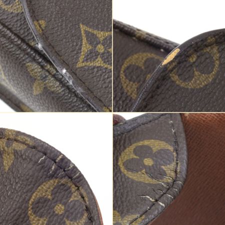  LOUIS VUITTON ルイヴィトン ショルダーバッグモノグラム サン・クルー 中のひだ部分ヒビ割れ有 M51243