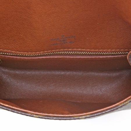  LOUIS VUITTON ルイヴィトン ショルダーバッグモノグラム サン・クルー 中のひだ部分ヒビ割れ有 M51243