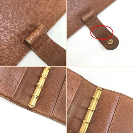  LOUIS VUITTON ルイヴィトン 手帳カバー モノグラム アジェンダ M61207