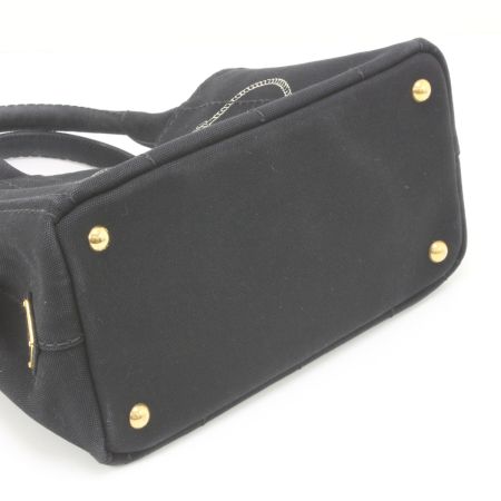  PRADA プラダ カナパ ハンドバッグ ストラップ付 1BG439 ブラック