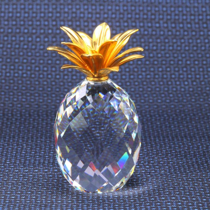 swarovski ガラス製パイナップルの置物 SWAROVSKI スワロフスキー 置物 パイナップル - 中古小物 - なんでも