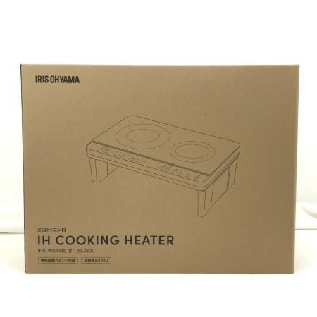  IRISOHYAMA アイリスオーヤマ 2口 IHコンロ 2024年製 外箱角破れあり IHK-WKT41S-B