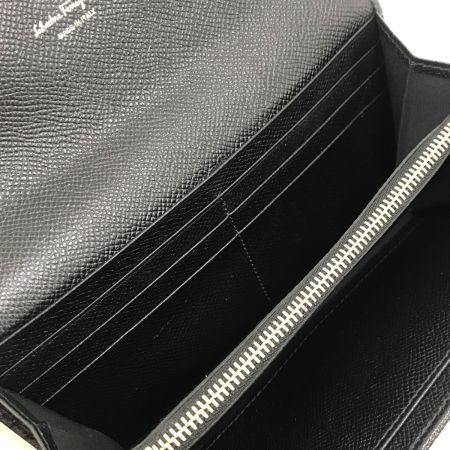  Ferragamo フェラガモ 長財布 ガンチーニ レザー  JL-22 D150 ブラック