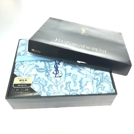  Yves Saint Laurent イブサンローラン 綿毛布 幅140×長さ200cm