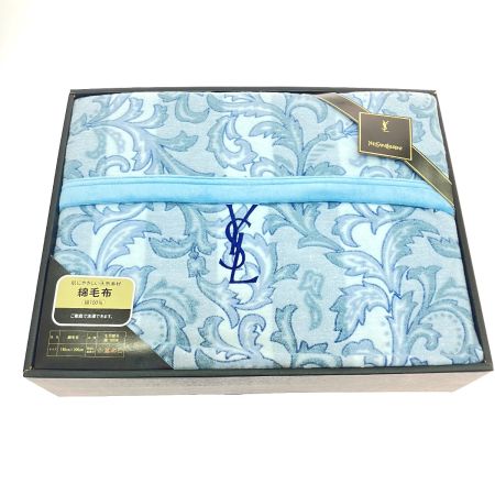  Yves Saint Laurent イブサンローラン 綿毛布 幅140×長さ200cm