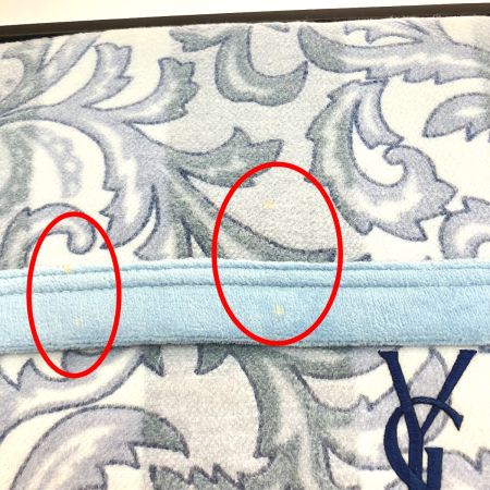  Yves Saint Laurent イブサンローラン 綿毛布 幅140×長さ200cm