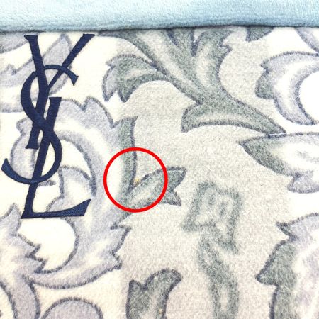  Yves Saint Laurent イブサンローラン 綿毛布 幅140×長さ200cm