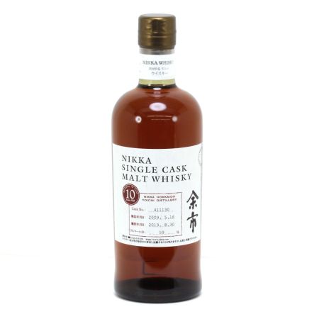 【北海道内限定発送】 NIKKA ニッカウヰスキー  余市 シングルカスク モルト ウイスキー 10年 700ml 59度 箱付 未開栓