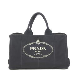 $$ PRADA プラダ カナパ ハンドバッグ BN1872 ブラック Bランク