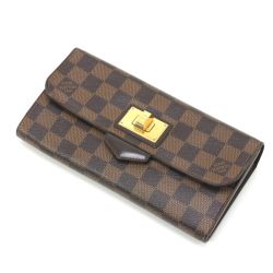 $$ LOUIS VUITTON ルイヴィトン ダミエ ポルトフォイユ ローズベリー 長財布 N63017 Cランク