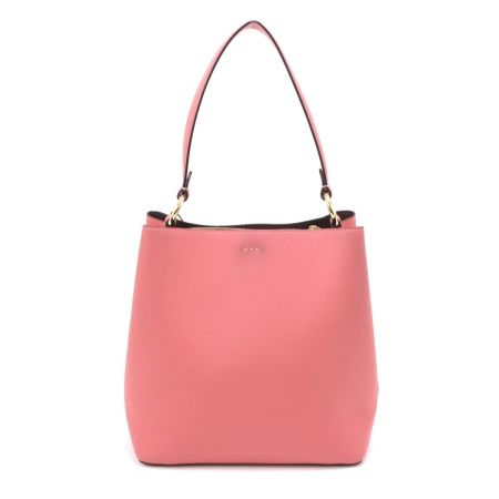  COACH コーチ ハンドバッグ ペブルド レザー タウン バケット ストラップ付 レザー 91122 ピンク