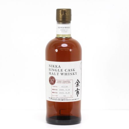 【北海道内限定発送】 NIKKA ニッカウヰスキー  余市 シングルカスク モルト ウイスキー 10年 700ml 59度 箱付き 未開栓
