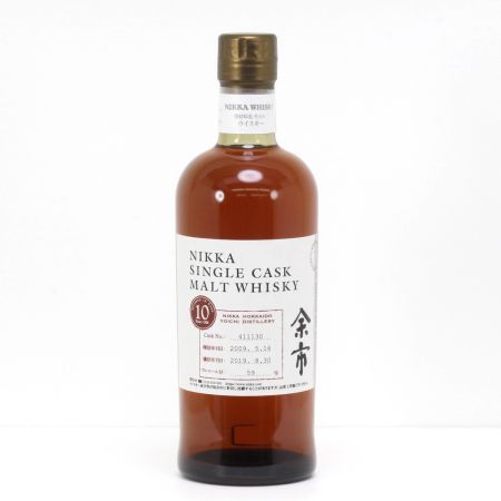 【北海道内限定発送】 NIKKA ニッカウヰスキー  余市 シングルカスク モルト ウイスキー 10年 700ml 59度 箱付き 未開栓