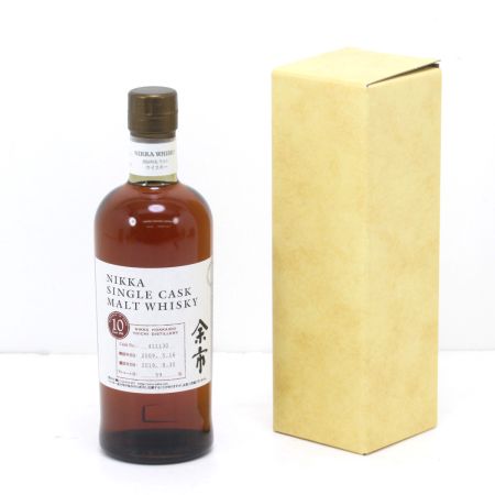 【北海道内限定発送】 NIKKA ニッカウヰスキー  余市 シングルカスク モルト ウイスキー 10年 700ml 59度 箱付き 未開栓