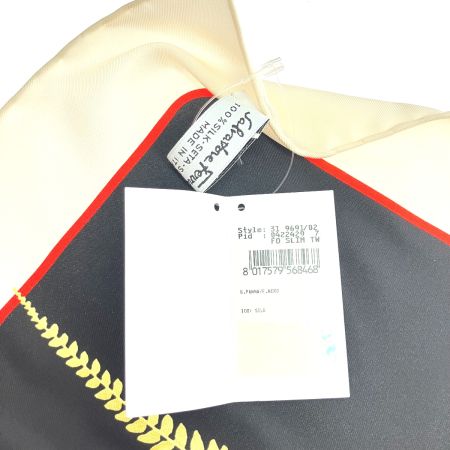  Salvatore Ferragamo サルヴァトーレフェラガモ ヒョウ柄 スカーフ シルク100%