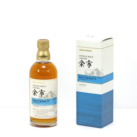 【北海道内限定発送】 YOICHI 余市/ニッカウイスキー シングルモルト余市 ピーティ＆ソルティ ウイスキー 500ml 55度 箱付き 未開栓