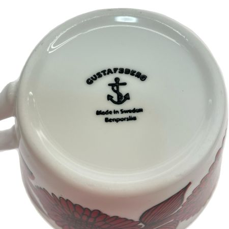  グスタフスベリ Red Aster レッドアスター ティーカップ＆ソーサー 【復刻版】1P