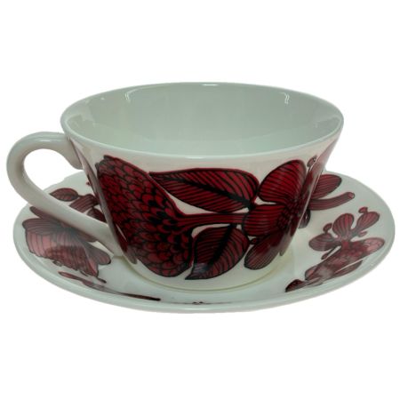  グスタフスベリ Red Aster レッドアスター ティーカップ＆ソーサー 【復刻版】1P