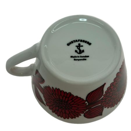  グスタフスベリ Red Aster レッドアスター ティーカップ＆ソーサー 【復刻版】1P
