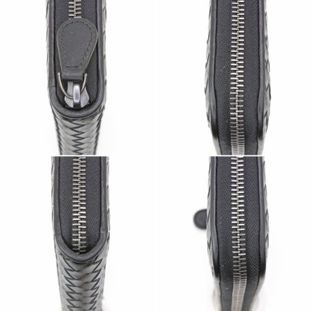  BOTTEGA VENETA ボッテガヴェネタ ラウンドファスナー 長財布 ブラック