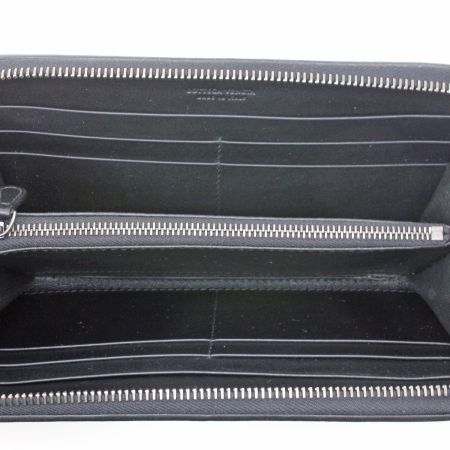  BOTTEGA VENETA ボッテガヴェネタ ラウンドファスナー 長財布 ブラック