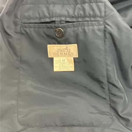  HERMES エルメス ナイロン ジャケット M～Lサイズ ネイビー