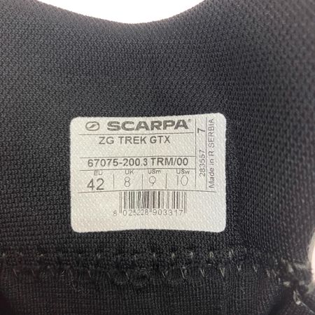  SCARPA スカルパ ZG TREK GTX 26cm トレッキングブーツ  GTX 67075-200 ネイビー