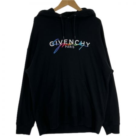  GIVENCHY ジバンシー Embroidery Logo Hoodie パーカー BMJ03D30AF ブラック