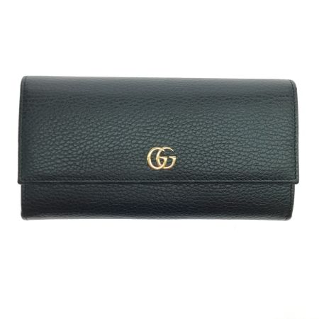  GUCCI グッチ GGマーモント コンチネンタルウォレット 456116 ブラック