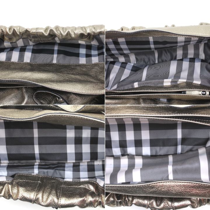 BURBERRY バーバリー セミショルダーバッグ ゴールド｜中古｜なんでも  