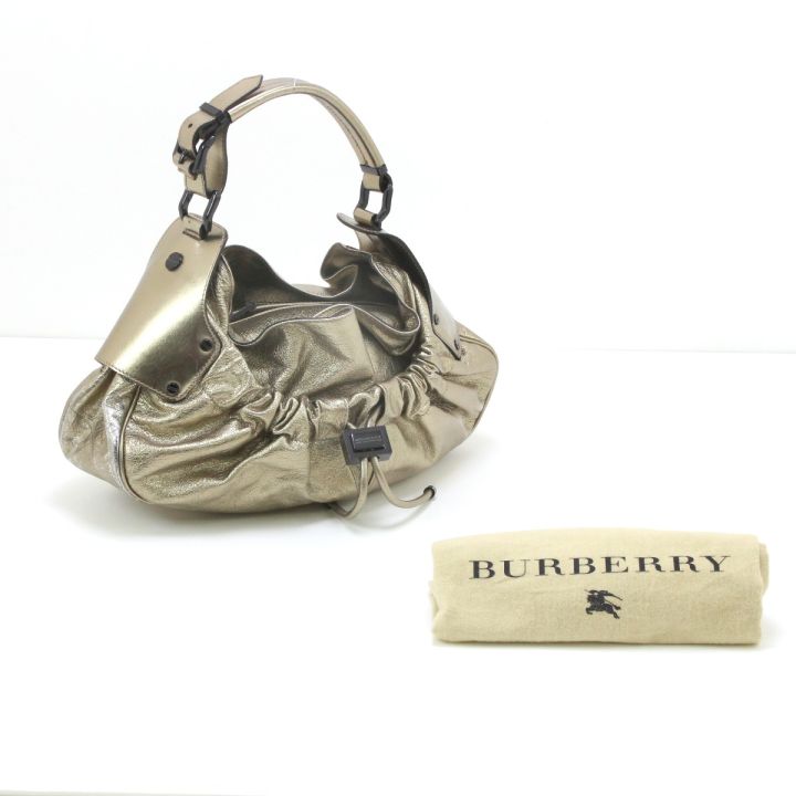 BURBERRY バーバリー セミショルダーバッグ ゴールド｜中古｜なんでも 