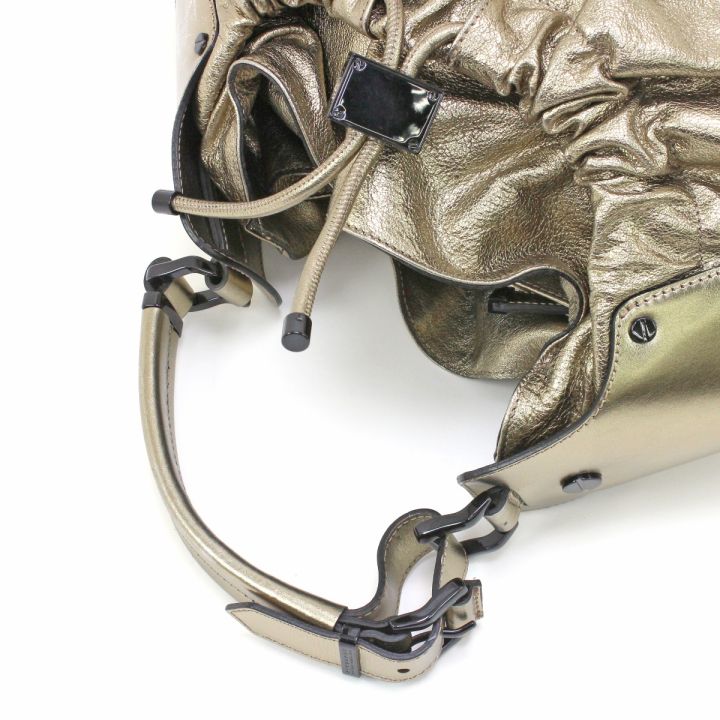 BURBERRY バーバリー セミショルダーバッグ ゴールド｜中古｜なんでも  