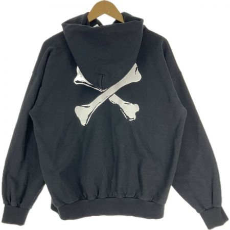  wtaps ダブルタップス パーカー M CROSS BONES HOODY COTTON WTAPS X01  ブラック