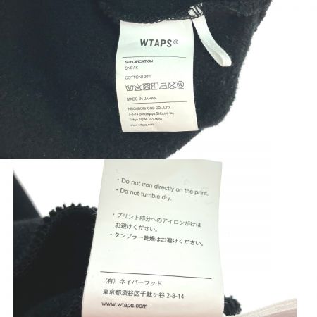  wtaps ダブルタップス パーカー M CROSS BONES HOODY COTTON WTAPS X01  ブラック