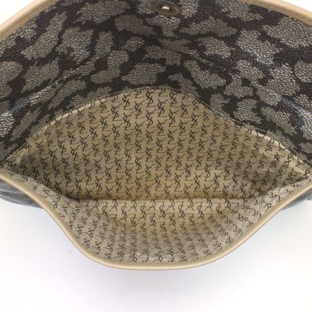  Yves Saint Laurent イブサンローラン オールドタイプ クラッチバッグ ブラウン