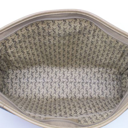  Yves Saint Laurent イブサンローラン オールドタイプ クラッチバッグ ブラウン