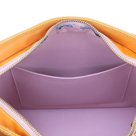  LOUIS VUITTON ルイヴィトン モノグラム・ヴェルニ ヒューストン エナメル トートバッグ M91302 オレンジ