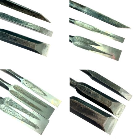  伊勢弘 別製 ノミ 10本セット 柄に割れ有