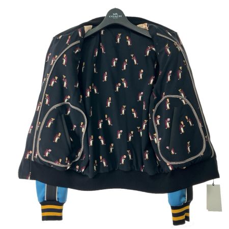  COACH コーチ リバーシブルスカジャン ペンギン Mサイズ 26732 スカイブルー