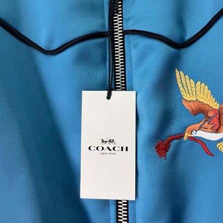  COACH コーチ リバーシブルスカジャン ペンギン Mサイズ 26732 スカイブルー