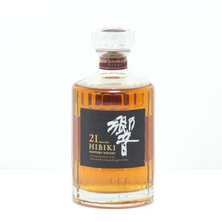 【北海道内限定発送】 HIBIKI サントリーヒビキ ウイスキー 響 両面ブラックラベル 21年 700ml 43度 化粧箱付き 未開栓