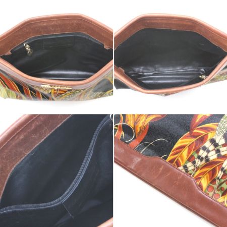  Salvatore Ferragamo サルヴァトーレフェラガモ クラッチバッグ AD21《ジャンク品》 AD21 ブラウン×ブラック