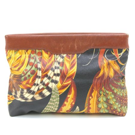  Salvatore Ferragamo サルヴァトーレフェラガモ クラッチバッグ AD21《ジャンク品》 AD21 ブラウン×ブラック