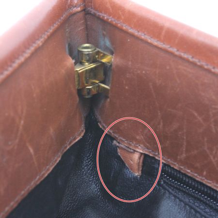  Salvatore Ferragamo サルヴァトーレフェラガモ クラッチバッグ AD21《ジャンク品》 AD21 ブラウン×ブラック